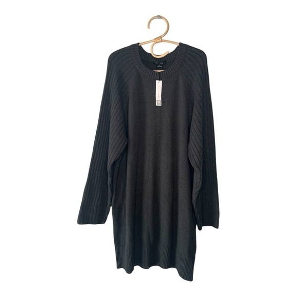 SANCTUARY Urban Girl Knee Length Sweater Dress Size XL Color Mineral Dark Grey - Picture 2 of 13